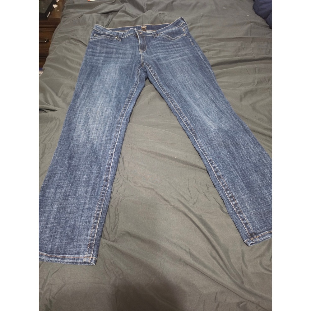 KUT from the Kloth Straight Leg Jeans Womens 12 Medium Wash Denim Stretch